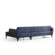 Corner Sofa Belissimo Right - Blue Blue Corner Sofa Belissimo Right - Blue Blue