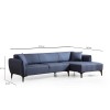 Corner Sofa Belissimo Right - Blue Blue