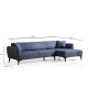 Corner Sofa Belissimo Right - Blue Blue Corner Sofa Belissimo Right - Blue Blue