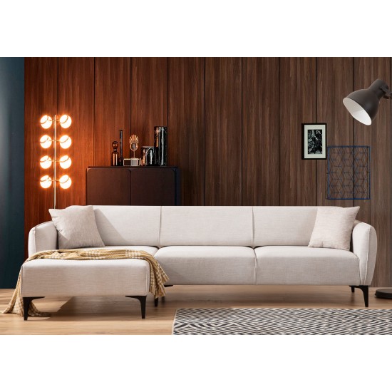 Corner Sofa Belissimo Left - Off White Off White Corner Sofa Belissimo Left - Off White Off White