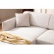Corner Sofa Belissimo Left - Off White Off White Corner Sofa Belissimo Left - Off White Off White