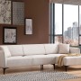 Corner Sofa Belissimo Right - Off White Off White