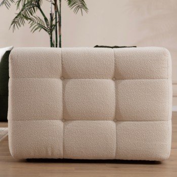 Τριθέσιος Καναπές - Cady - Χρώμα Μπεζ - 235x100x72εκ