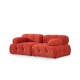 Καναπές 2θέσιος Doblo 210x100x80εκ ( L1-1R) - Red Καναπές 2θέσιος Doblo 210x100x80εκ ( L1-1R) - Red