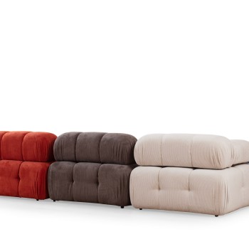 Γωνιακός Καναπές Doblo με Πουφ - Χρώμα Multi -  300x200x80εκ