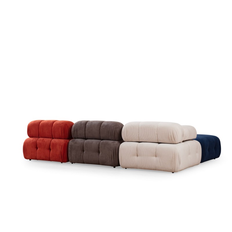 Γωνιακός Καναπές Doblo με Πουφ - Χρώμα Multi -  300x200x80εκ