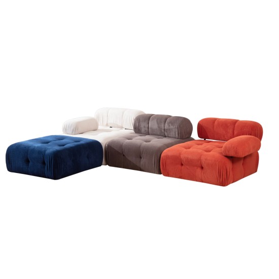 Corner Sofa Doblo 3 Seater with Pouffe ( L1-O1-1R-Pouffe) - Multicolor Red
White
Blue
Grey Corner Sofa Doblo 3 Seater with Pouffe ( L1-O1-1R-Pouffe) - Multicolor Red
White
Blue
Grey