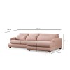 Corner Sofa River Corner Right (L2-Chl) Pink