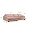Corner Sofa River Corner Left (Chl-2R) Pink