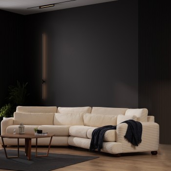 4-Seat Sofa River 4 Seater Right (L2-Xc Right) - Beige Beige