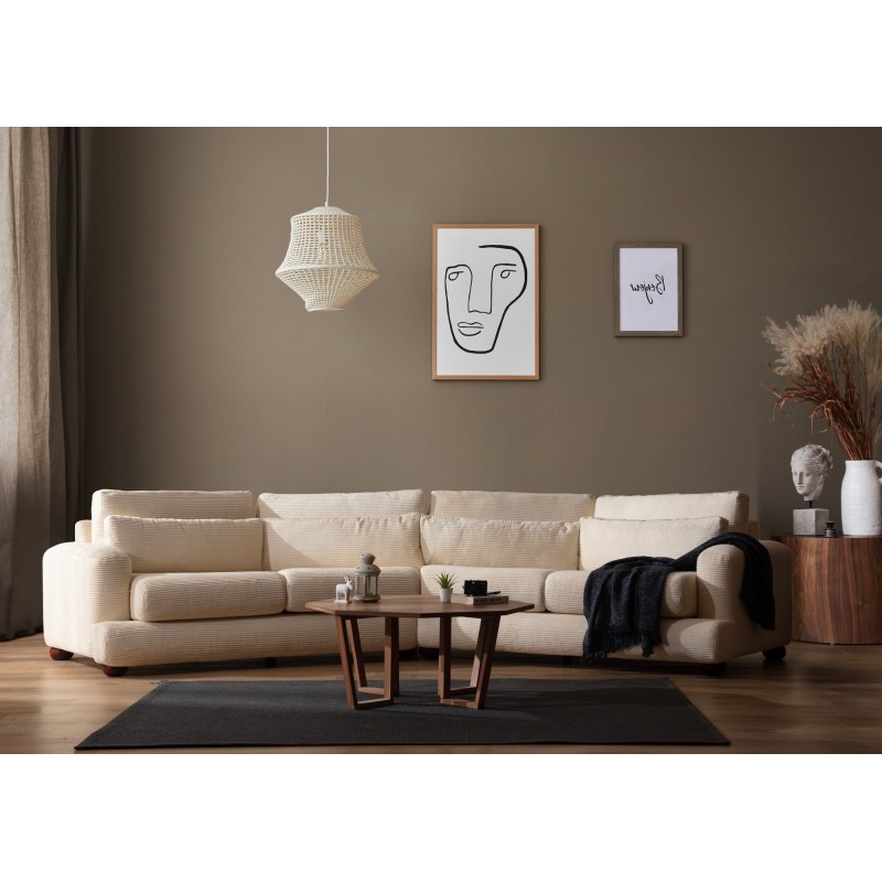 4-Seat Sofa River 4 Seater Right (L2-Xc Right) - Beige Beige