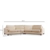 4-Seat Sofa River 4 Seater Right (L2-Xc Right) - Beige Beige