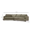4-Seat Sofa River 4 Seater Left (Xc Left-2R) - Green Green