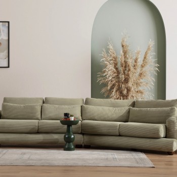 4-Seat Sofa River 4 Seater Right (L2-Xc Right) - Green Green