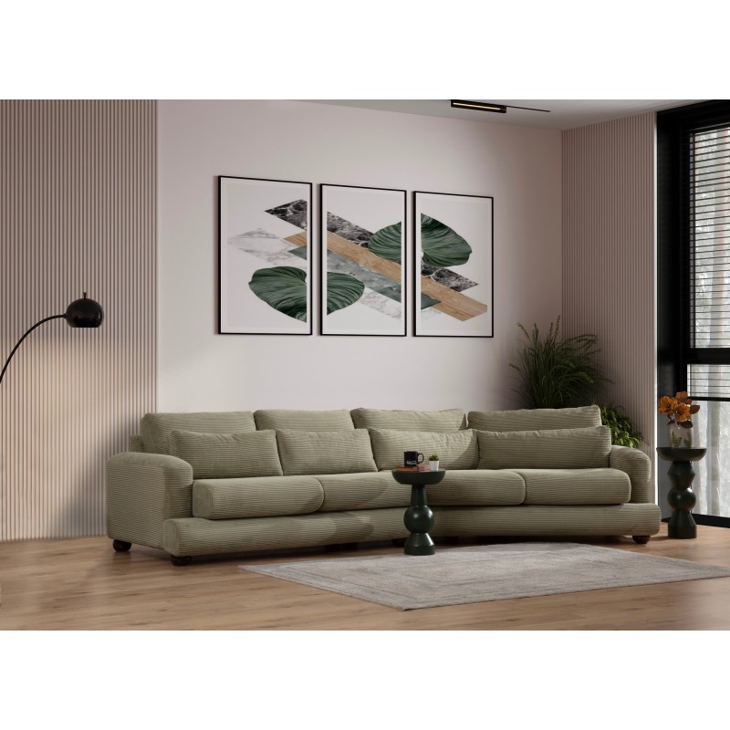 4-Seat Sofa River 4 Seater Right (L2-Xc Right) - Green Green