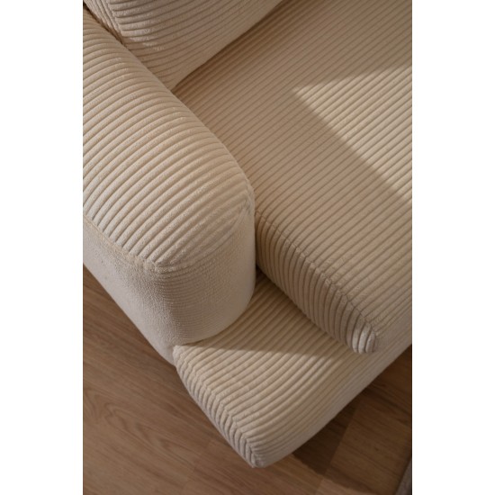 3-Seat Sofa River - Beige Beige 3-Seat Sofa River - Beige Beige