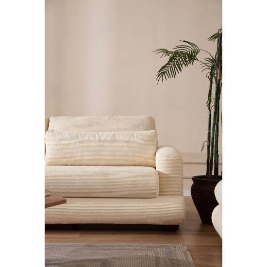 3-Seat Sofa River - Beige Beige 3-Seat Sofa River - Beige Beige