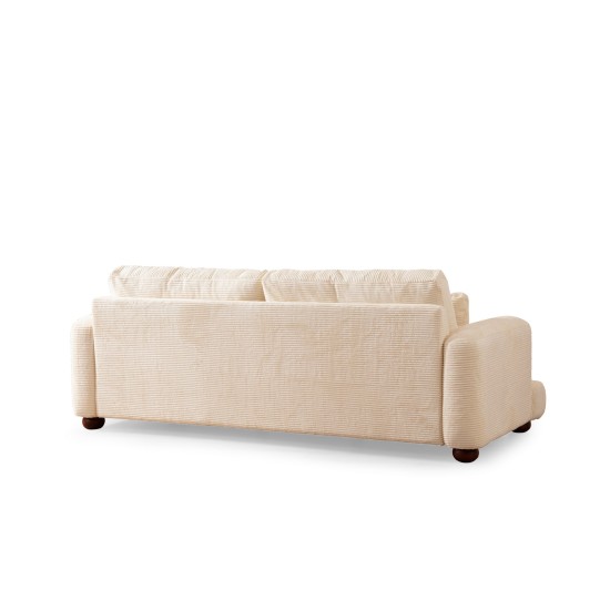 3-Seat Sofa River - Beige Beige 3-Seat Sofa River - Beige Beige