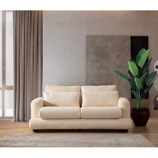 2-Seat Sofa River - Beige Beige 2-Seat Sofa River - Beige Beige