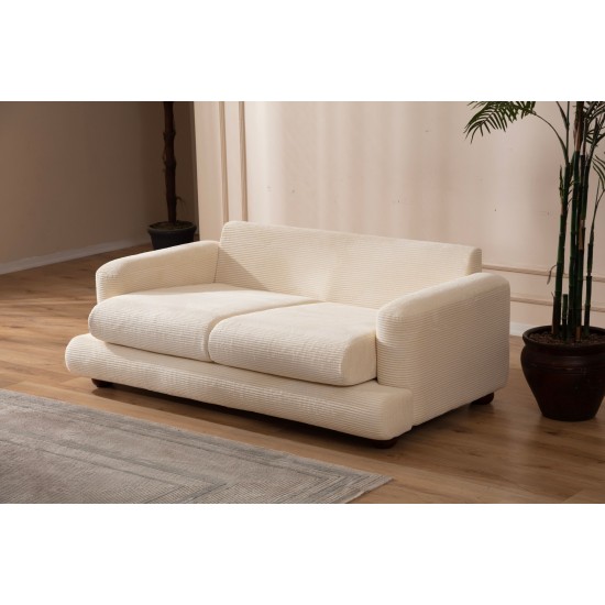 2-Seat Sofa River - Beige Beige 2-Seat Sofa River - Beige Beige
