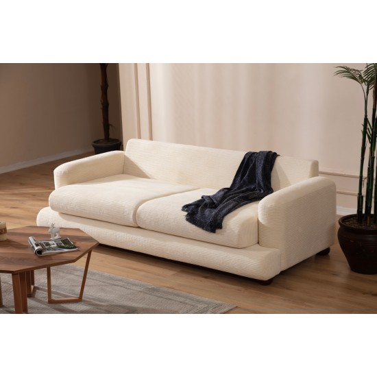 2-Seat Sofa River - Beige Beige 2-Seat Sofa River - Beige Beige