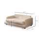 2-Seat Sofa River - Beige Beige 2-Seat Sofa River - Beige Beige