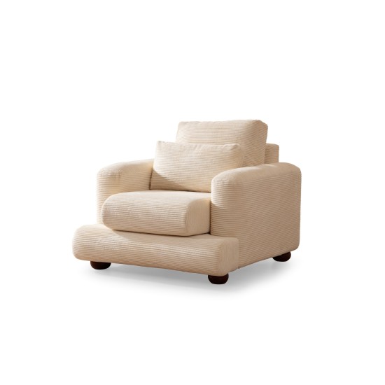 1-Seat Sofa River - Beige Beige 1-Seat Sofa River - Beige Beige