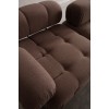 Γωνιακός Καναπές Doblo με Πουφ ( L1-O1-1R-Pouffe) - Χρώμα Cappuccino - 300x100x80εκ