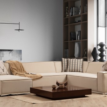 Corner Sofa Lego Corner (Chl-02-C-2R) - Cream Cream