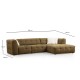 Corner Sofa Cady 3 Seater Right - Khaki Khaki Corner Sofa Cady 3 Seater Right - Khaki Khaki