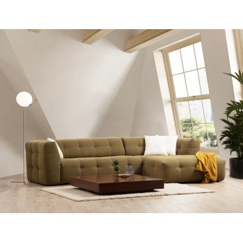 Corner Sofa Cady 3 Seater Right - Khaki Khaki