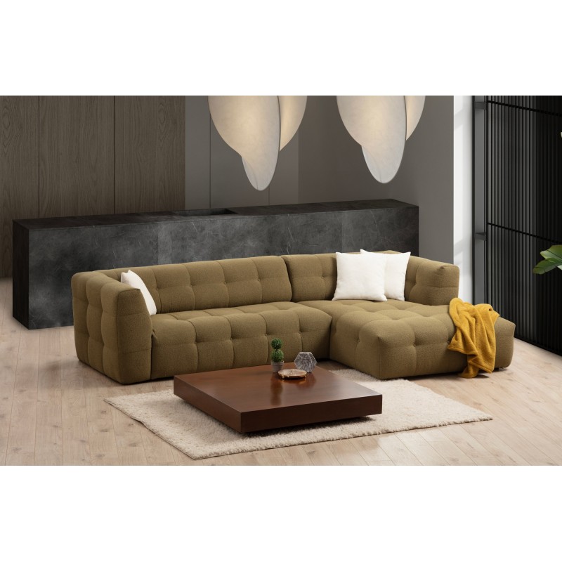 Corner Sofa Cady 3 Seater Right - Khaki Khaki