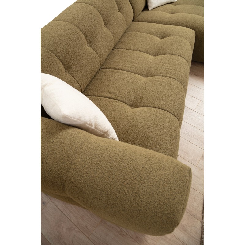 Corner Sofa Cady 3 Seater Right - Khaki Khaki