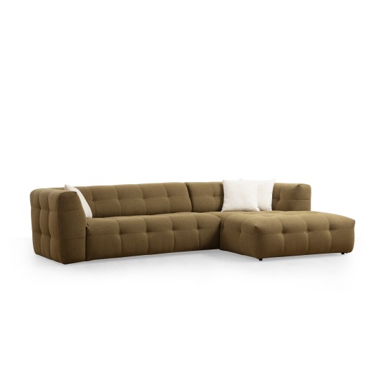 Corner Sofa Cady 3 Seater Right - Khaki Khaki Corner Sofa Cady 3 Seater Right - Khaki Khaki