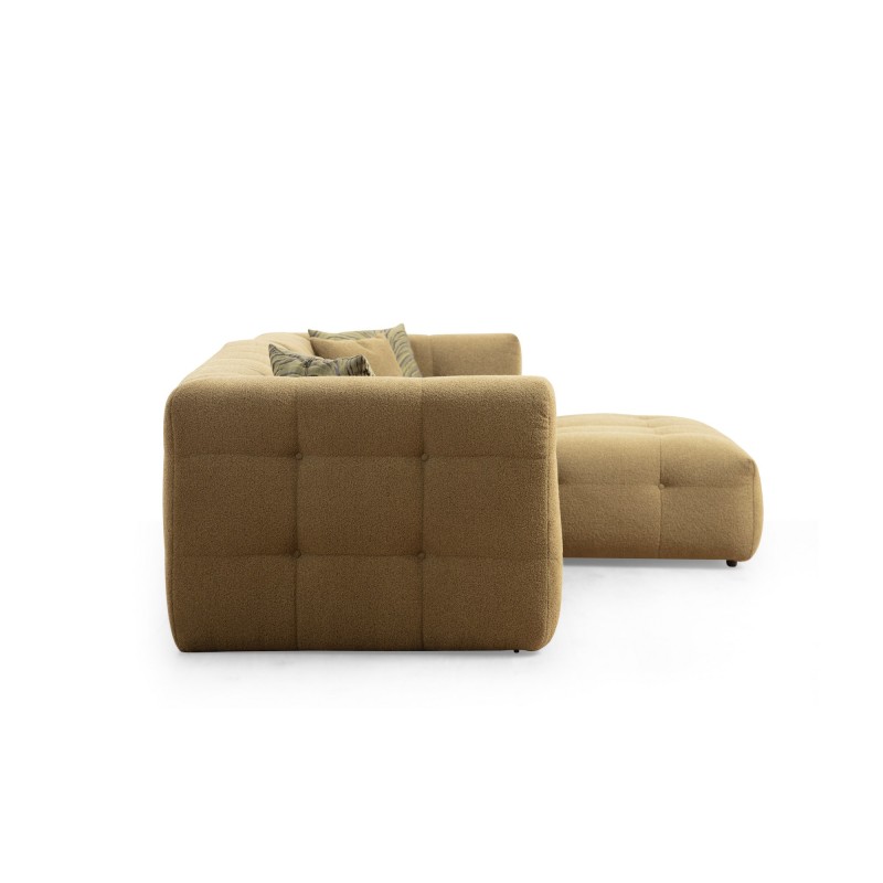 Corner Sofa Cady 3 Seater Right - Khaki Khaki