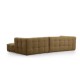 Corner Sofa Cady 3 Seater Right - Khaki Khaki Corner Sofa Cady 3 Seater Right - Khaki Khaki