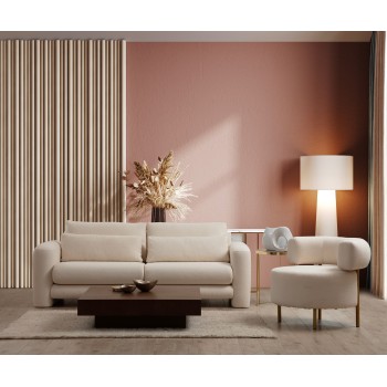 2-Seat Sofa Lily Cream - 2 Cream