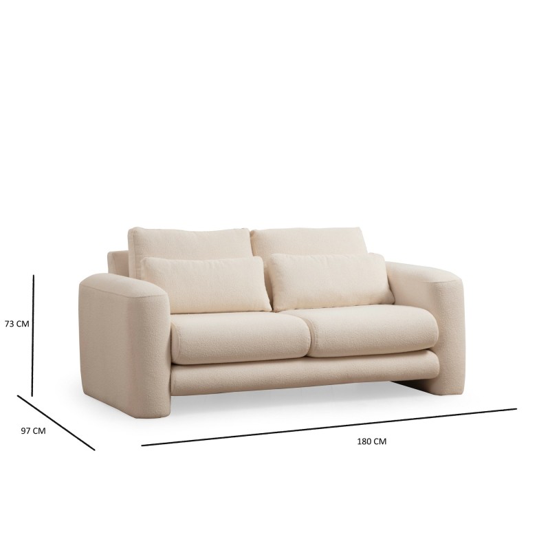 Atelier del Sofa 2-Seat Sofa Lily Cream - 2 Cream