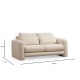 Atelier del Sofa 2-Seat Sofa Lily Cream - 2 Cream