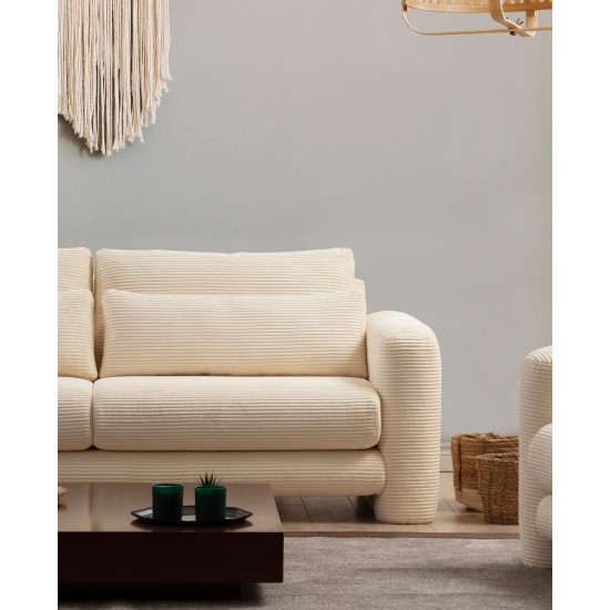 2-Seat Sofa Lily Beige - 2 Beige 2-Seat Sofa Lily Beige - 2 Beige