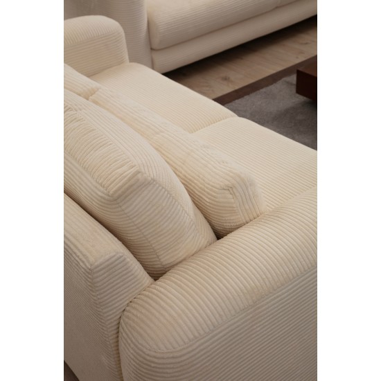 2-Seat Sofa Lily Beige - 2 Beige 2-Seat Sofa Lily Beige - 2 Beige