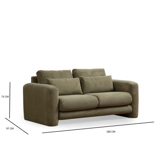 2-Seat Sofa Lily Green - 2 Green 2-Seat Sofa Lily Green - 2 Green