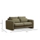 2-Seat Sofa Lily Green - 2 Green 2-Seat Sofa Lily Green - 2 Green