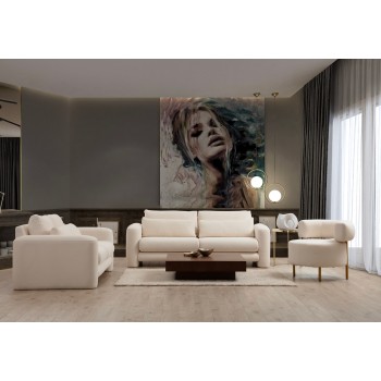 3-Seat Sofa Lily Cream - 3 Cream