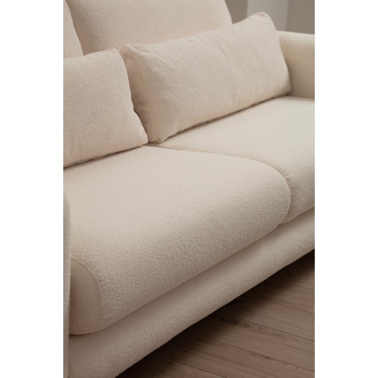 3-Seat Sofa Lily Cream - 3 Cream 3-Seat Sofa Lily Cream - 3 Cream