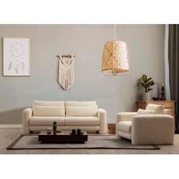 3-Seat Sofa Lily Beige - 3 Beige