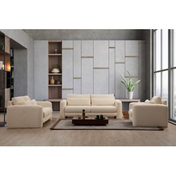 3-Seat Sofa Lily Beige - 3 Beige
