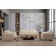 3-Seat Sofa Lily Beige - 3 Beige 3-Seat Sofa Lily Beige - 3 Beige