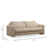 3-Seat Sofa Lily Beige - 3 Beige