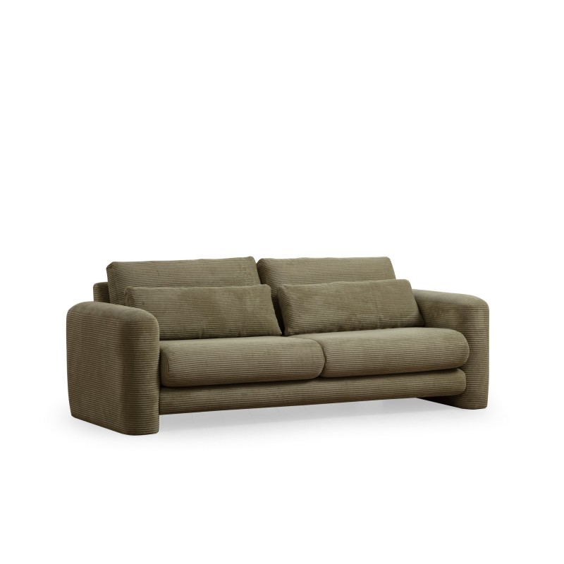 Καναπές 3θέσιος Lily 215x97x73εκ - Green
